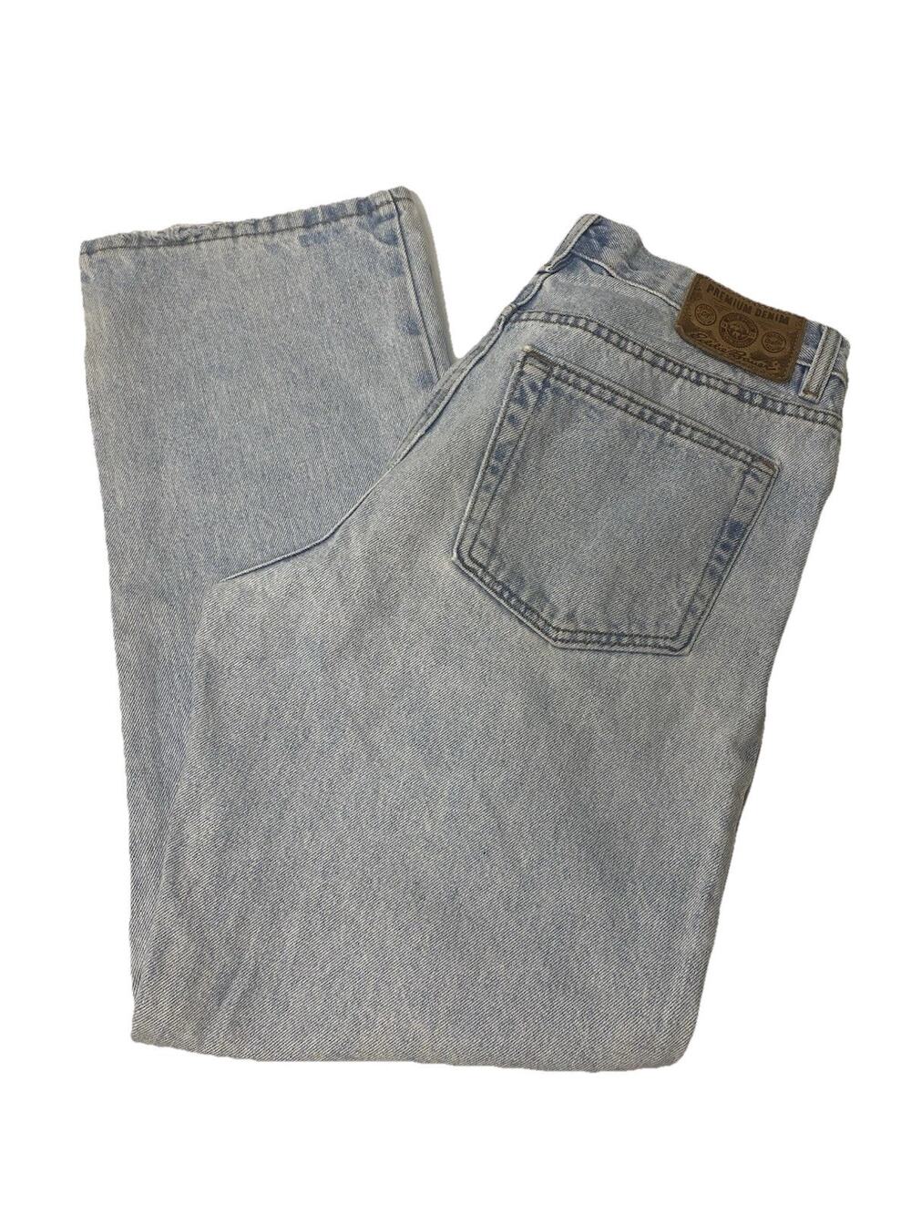 Vintage Eddie Bauer Light Wash Denim Jeans Size 30/29